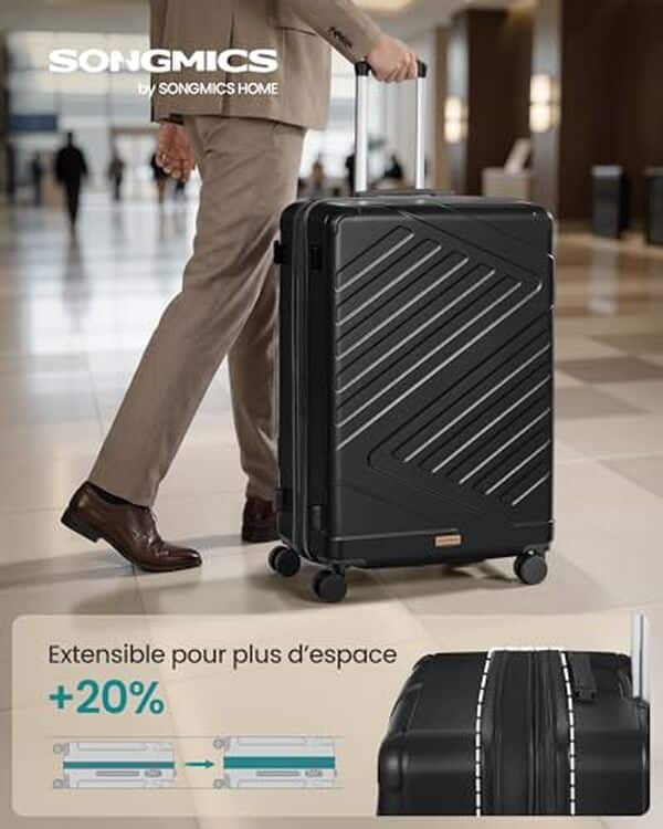 Découvrez notre test complet de la valise SONGMICS RLP003B101 : capacité généreuse, sécurité TSA et qualité de fabrication pour vos voyages en toute confiance. 