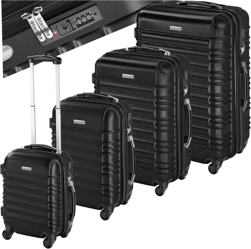 Test : set de valises tectake® à roulettes pivotantes et serrure TSA
