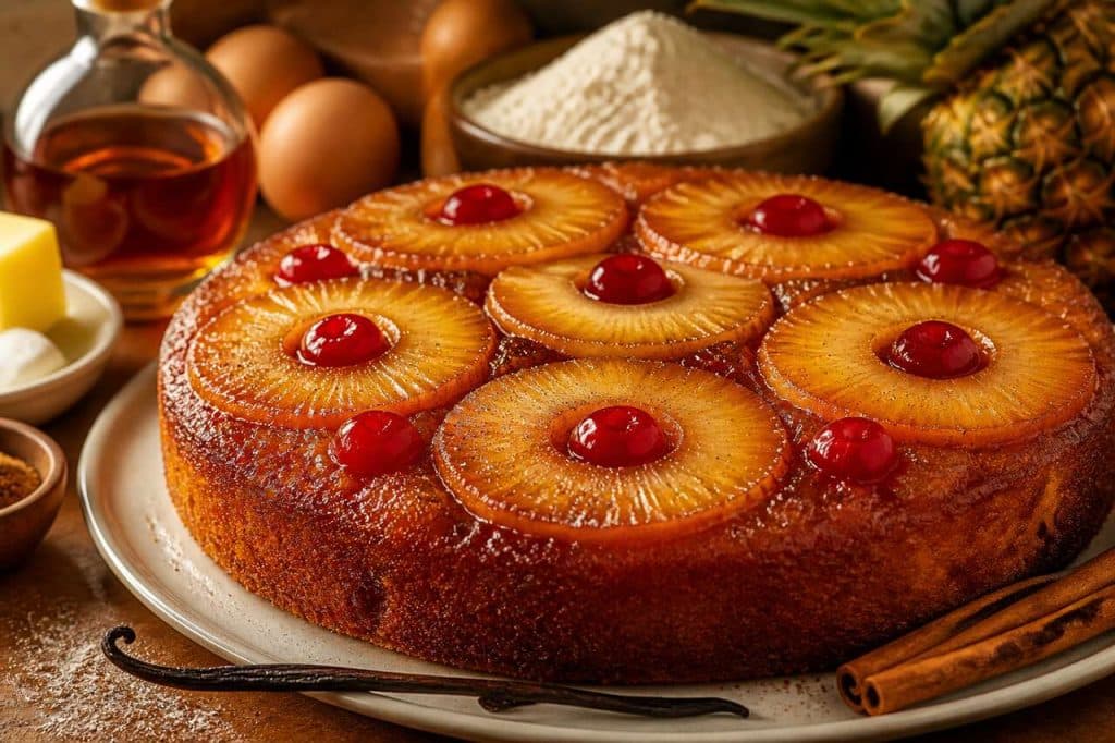 Recette du gâteau renversé à l'ananas bélizien
