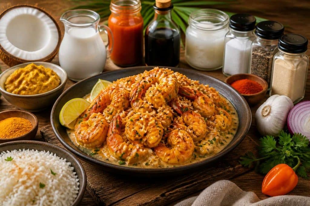 Recette de crevettes à la noix de coco du Belize