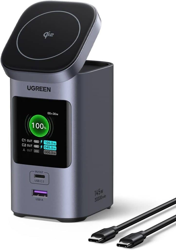 Test : batterie externe UGREEN Nexode 145W, charge rapide et écran TFT