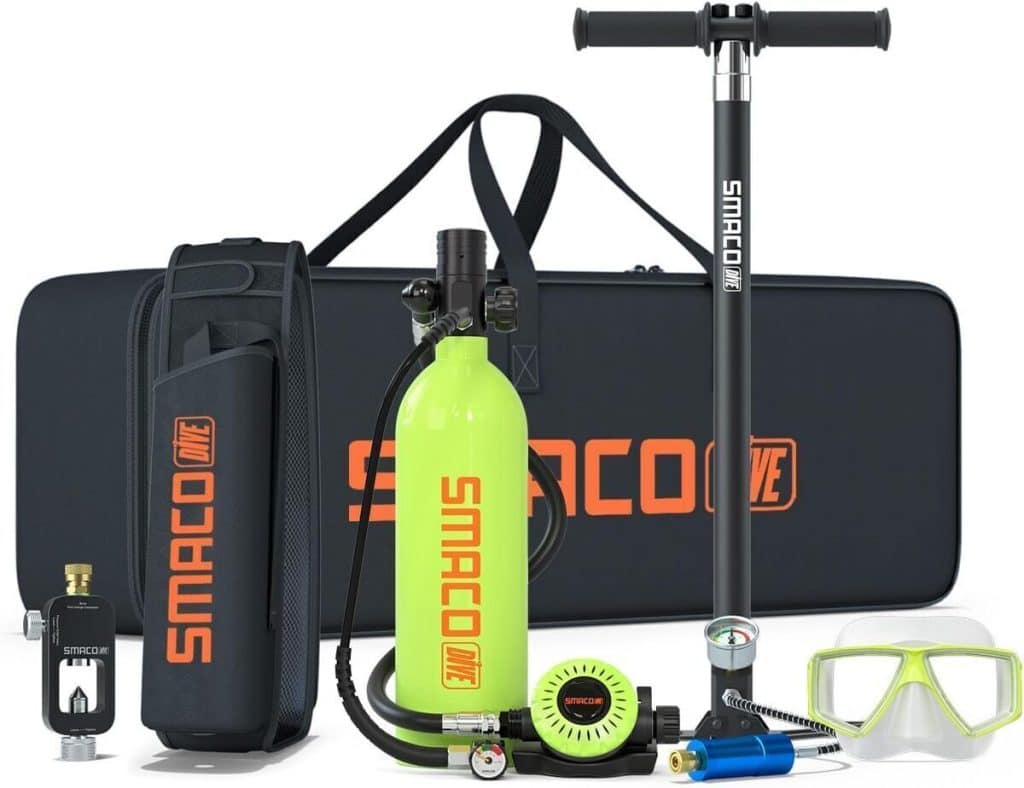 Test de la bouteille de plongée SMACO S400 Pro : performance à 5m