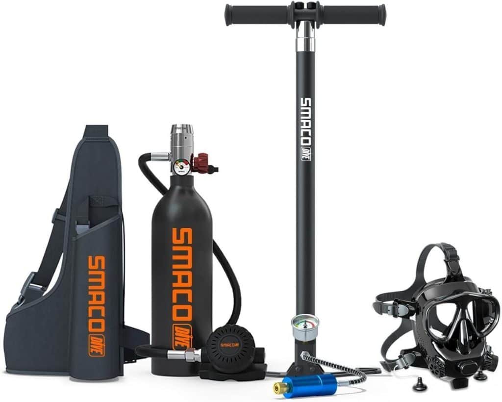 Test du kit SMACO mini scuba 1L : plongez en toute légèreté