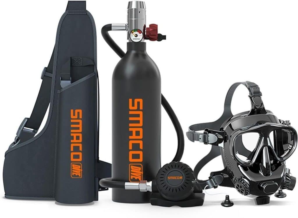 Test SMACO kit bouteille de plongée mini scuba 1L : explorez en eaux peu profondes