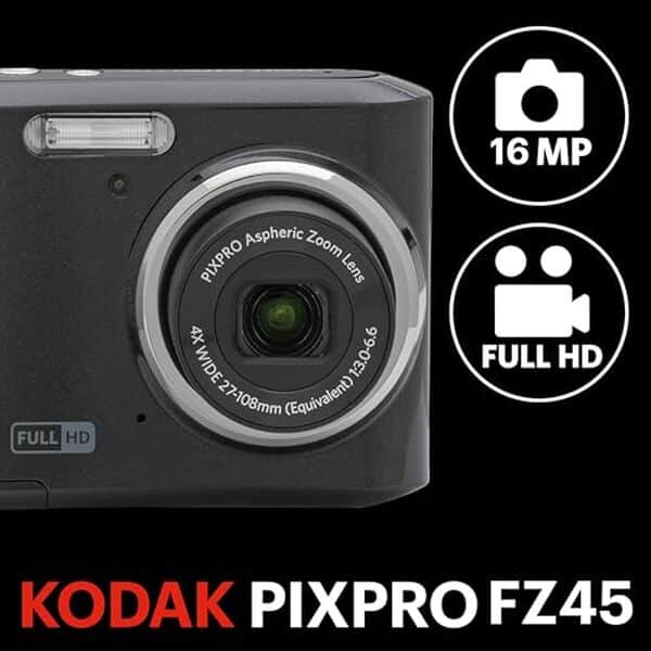 Découvrez notre test détaillé du Kodak Pixpro FZ45, le compact numérique 16.44 mégapixels noir. Performances, qualité photo et avis complet. 