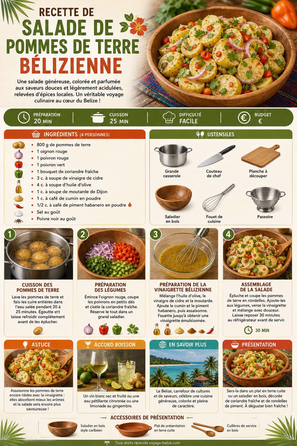 Fiche recette Recette de salade de pommes de terre b&eacute;lizienne