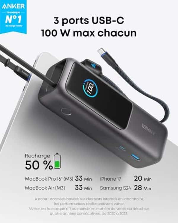 Découvrez notre test détaillé de la batterie Anker 25000mAh : performances, capacité et compatibilité pour tous vos appareils mobiles. 