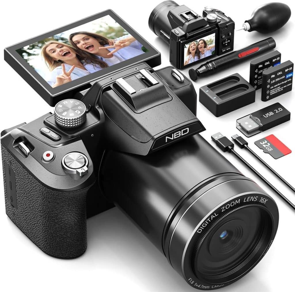 Test : appareil photo NBD 8K avec autofocus et zoom 16x