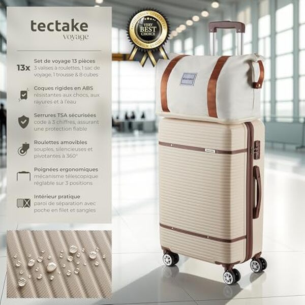 Découvrez notre test détaillé du set de valises tectake 13 pcs. Analyse complète de la solidité, praticité et qualité pour vos voyages en famille. 