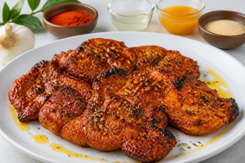 Recette de steaks de porc au recado bélizien