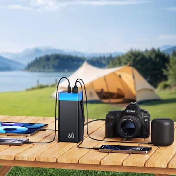Découvrez notre test détaillé de la batterie externe 60000mAh : performances, vitesse de charge et autonomie. Avis complet sur cet accessoire incontournable.