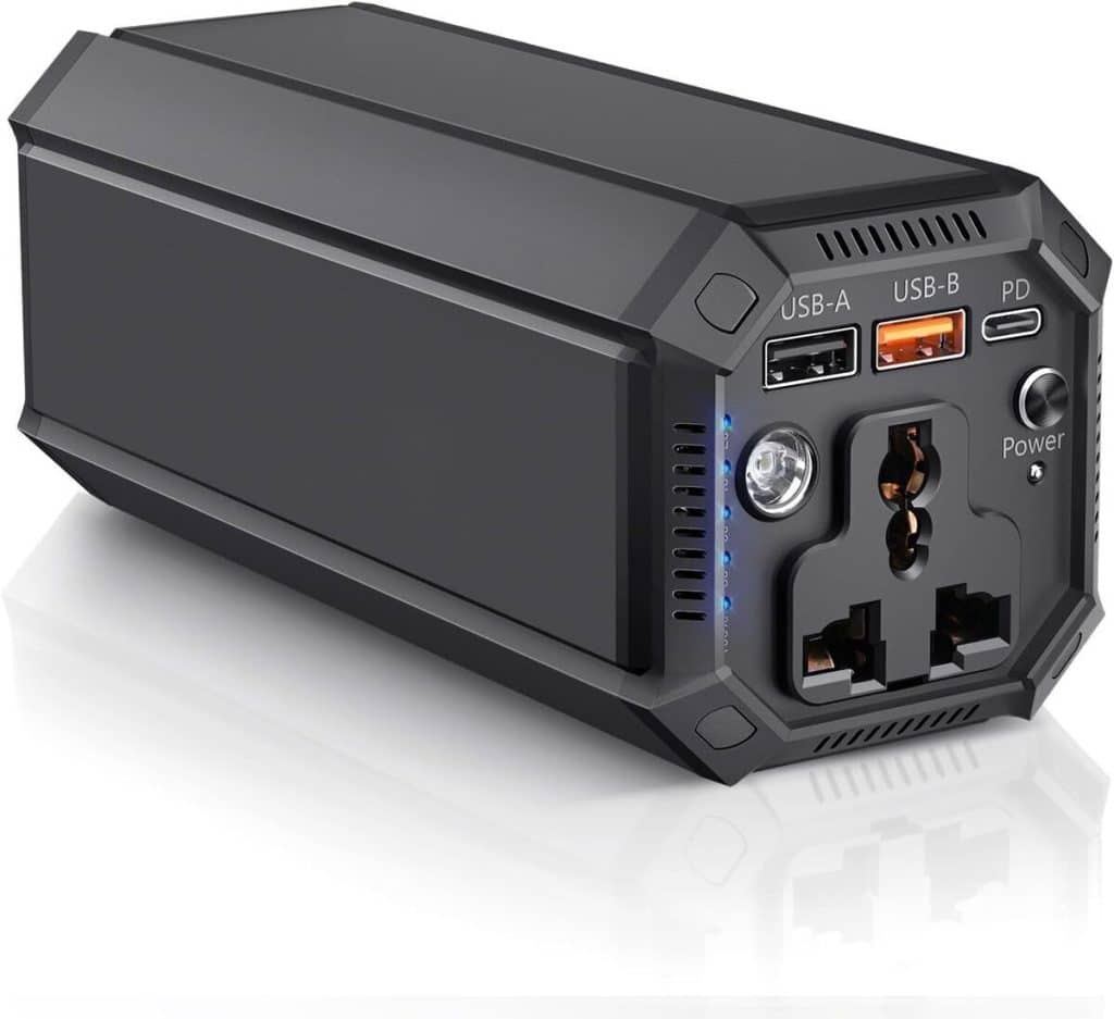 Test de la batterie externe 27000 mAh avec prise AC 100 W