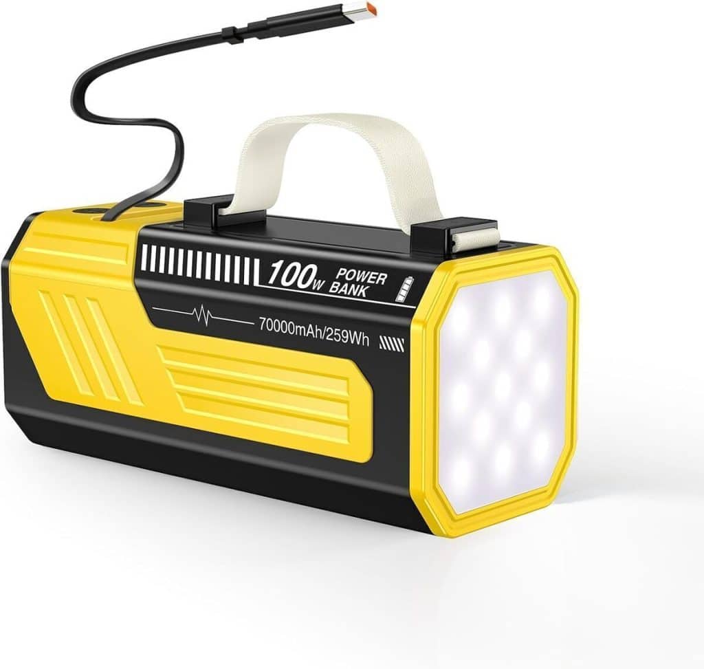 Test de la batterie externe 80000mAh : chargeur rapide et puissant