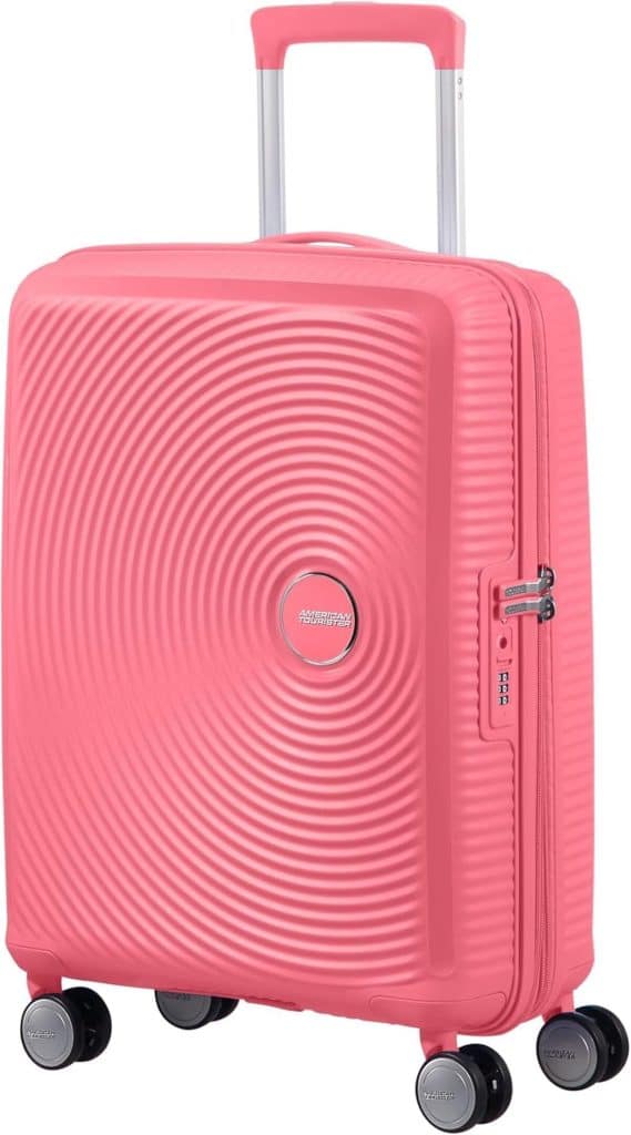 Test de la valise cabine extensible American Tourister Soundbox 55 cm en rose