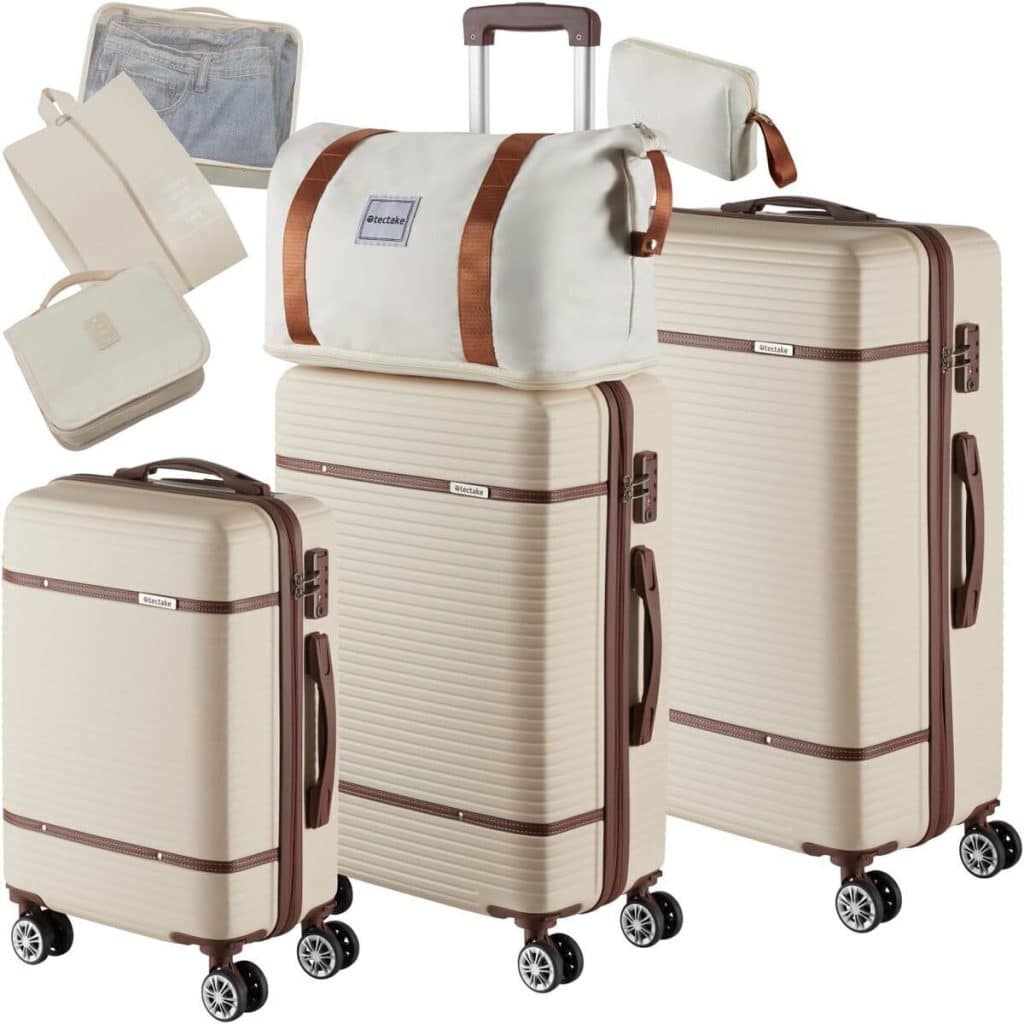 Test du set de valises tectake 13 pcs : solidité et praticité