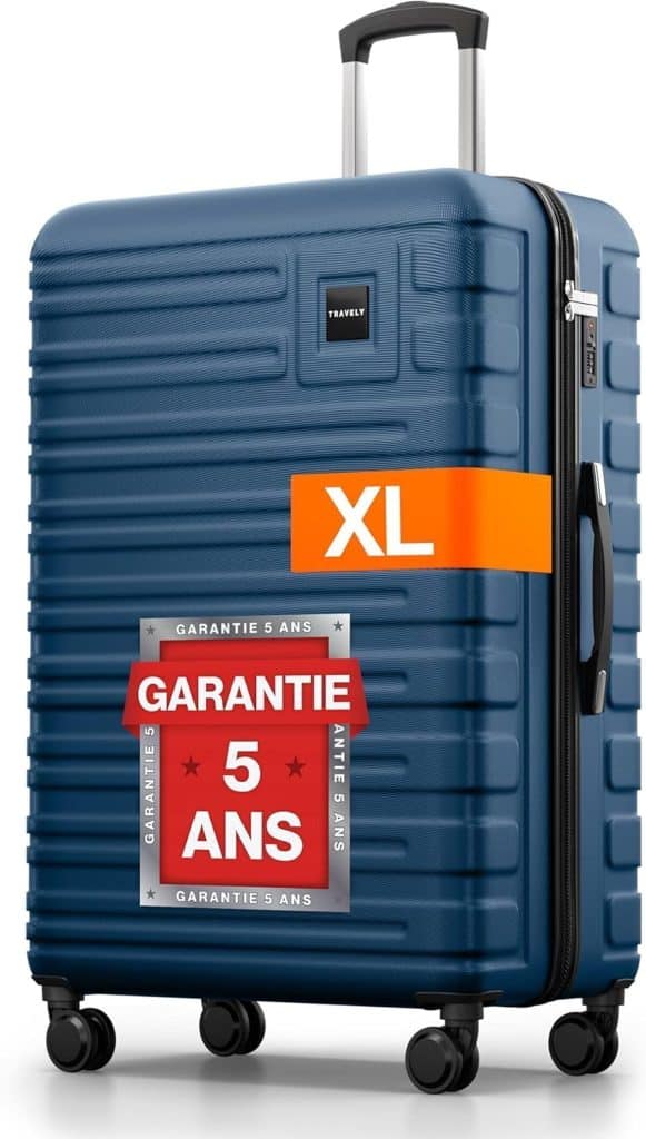 Test Travely valise rigide XL 100L avec serrure TSA